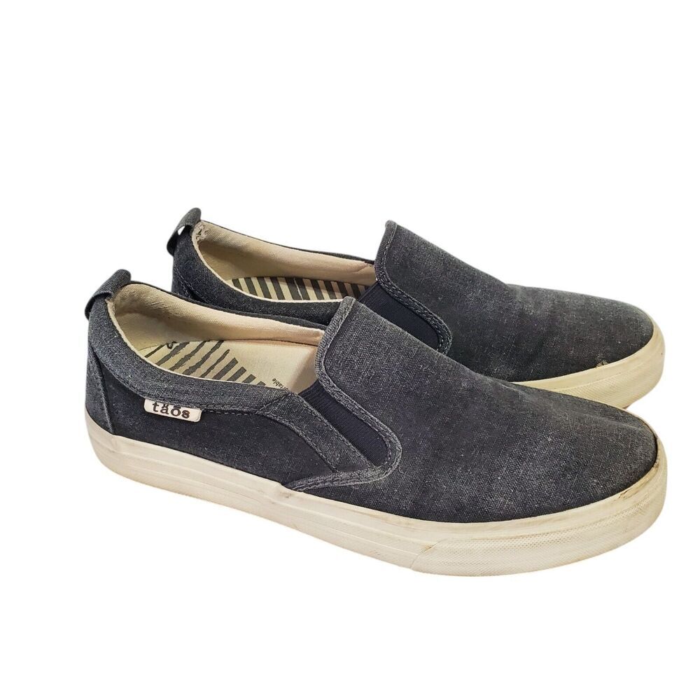Taos Dandy Shoes Womens 8/39 Gray Charcoal Low Slip On Casual Comfort Sneakers